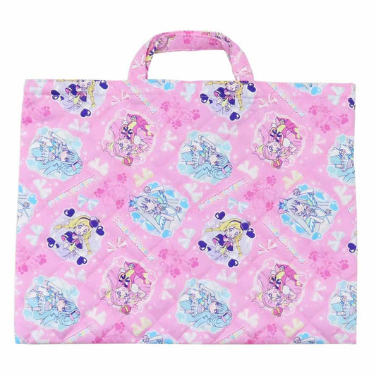 キルトレッスンバッグ大 レッスンバッグ わんだふるぷりきゅあ！ 総柄 新入学 プリキュア マルヨシ ジュニアお稽古かばん 新学期準備雑貨 女の子 アニメメール便可
