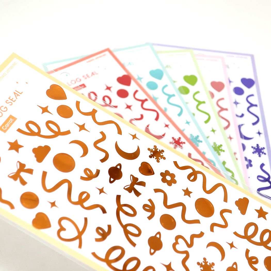 COLOR LOG SEAL シールシート カミオジャパン デコレーション 手帳デコ メール便可