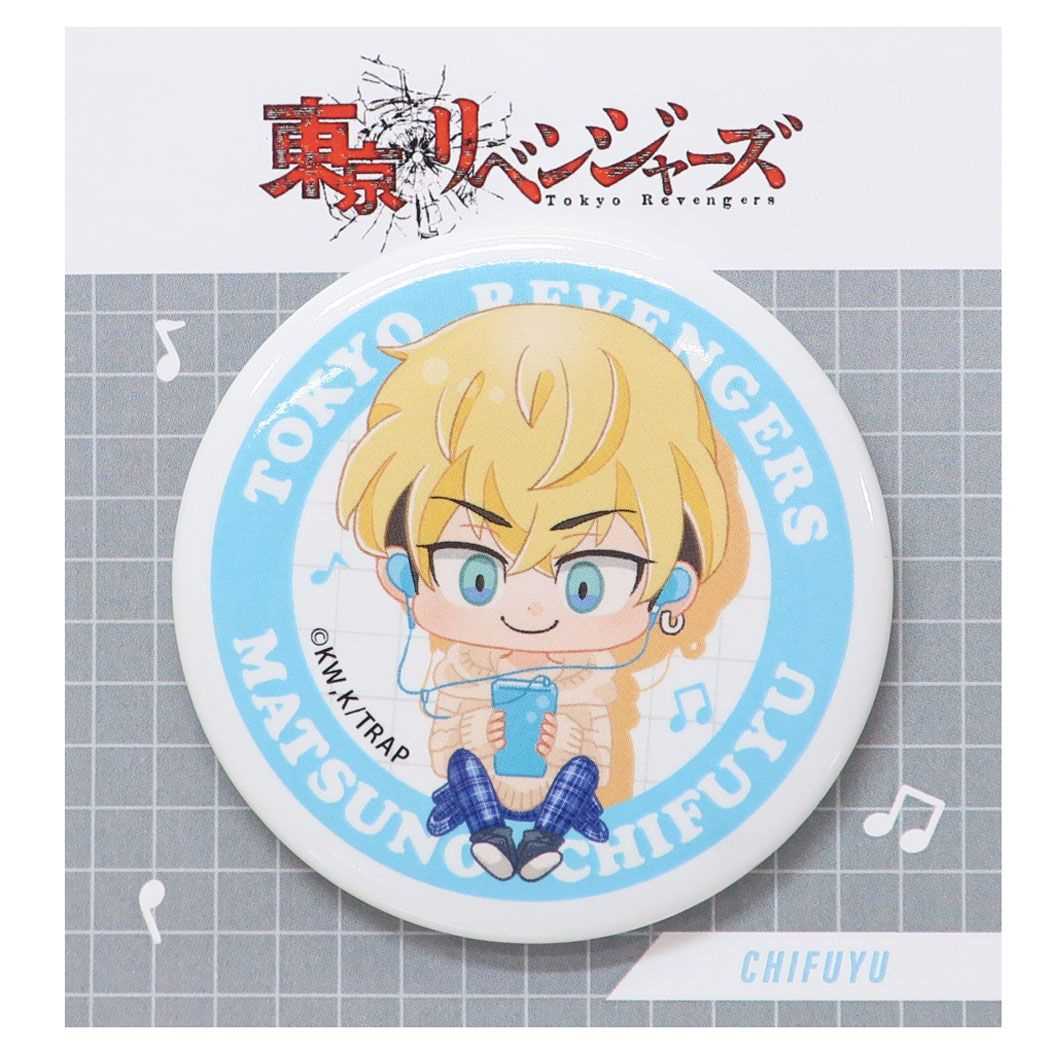 カンバッジ 缶バッジ 東京リベンジャーズ ENJOY MUSIC 松野千冬 私服 少年マガジン カミオジャパン コレクション雑貨 アニメメール便可
