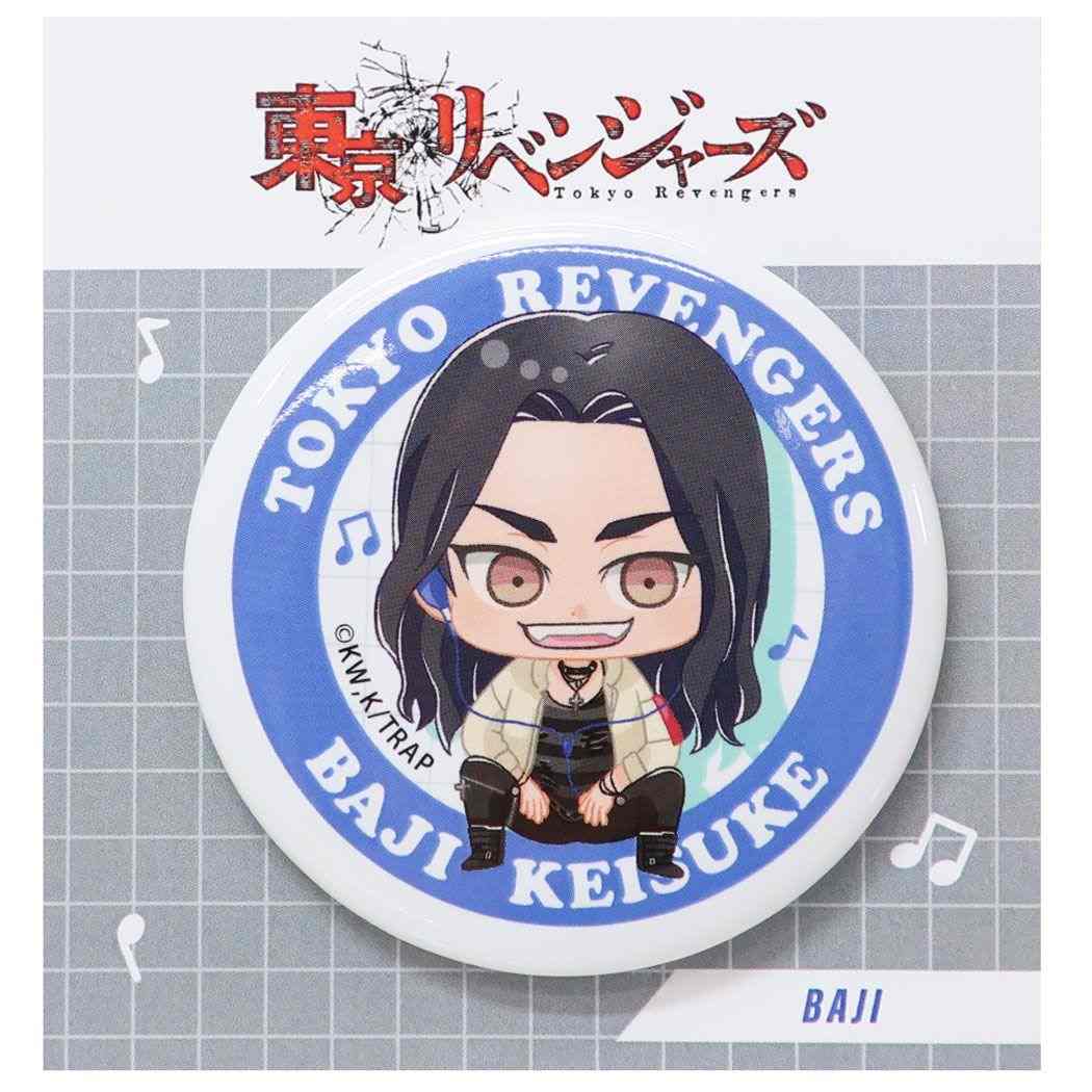カンバッジ 缶バッジ 東京リベンジャーズ ENJOY MUSIC 場地圭介 私服 少年マガジン カミオジャパン コレクション雑貨 アニメメール便可