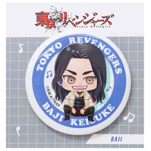 カンバッジ 缶バッジ 東京リベンジャーズ ENJOY MUSIC 場地圭介 私服 少年マガジン カミオジャパン コレクション雑貨 アニメメール便可