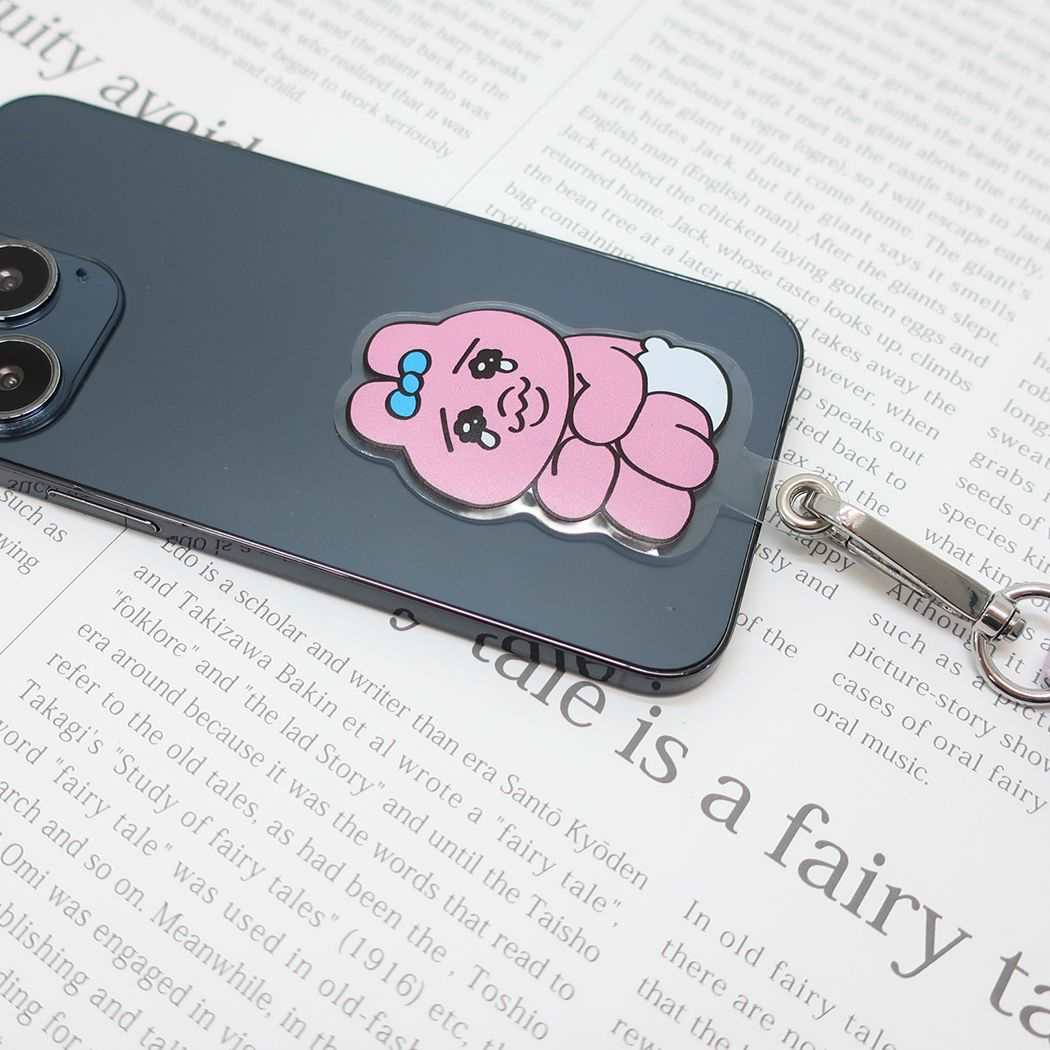 スマートフォンストラップ スマホアクセ おぱんちゅうさぎ なみだ目 カミオジャパン ショルダーストラップ スマホショルダー メール便可