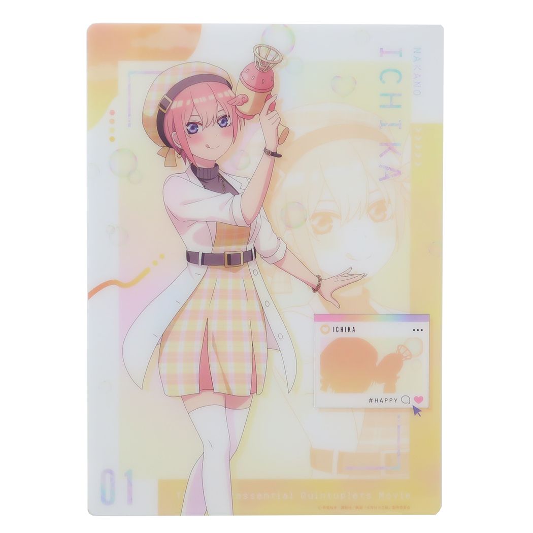 プラスチックシート 下敷き 五等分の花嫁 一花 カミオジャパン コレクション文具 アニメメール便可