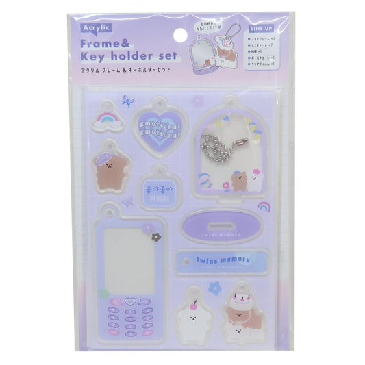 アクリルフレーム＆キーホルダー キーチェーン MYCOLLECT アニマル カミオジャパン アクリルスタンド 推し活 メール便可