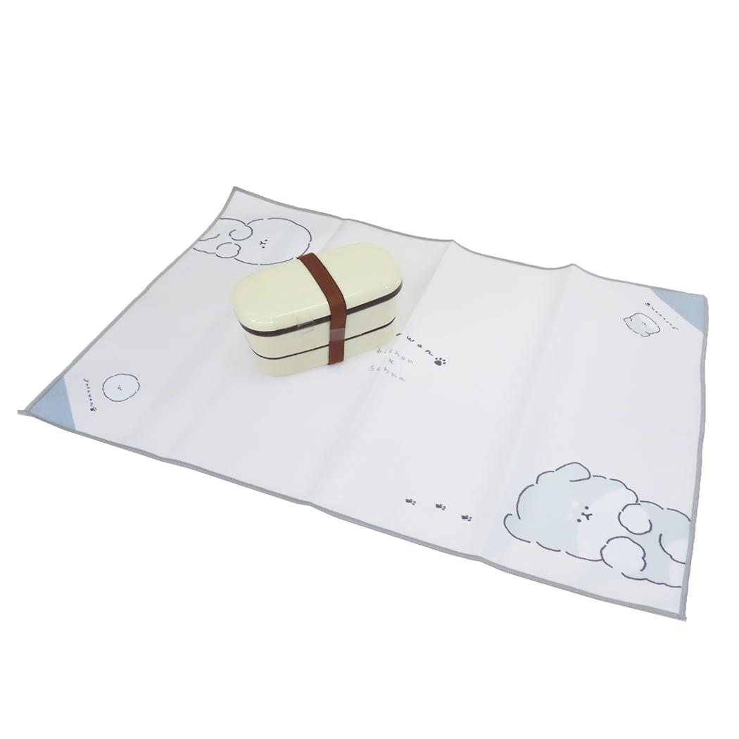 長方形ランチクロス ランチマット YURUWAN 新入学 アップ カミオジャパン ワイド ランチーフ お弁当包み メール便可
