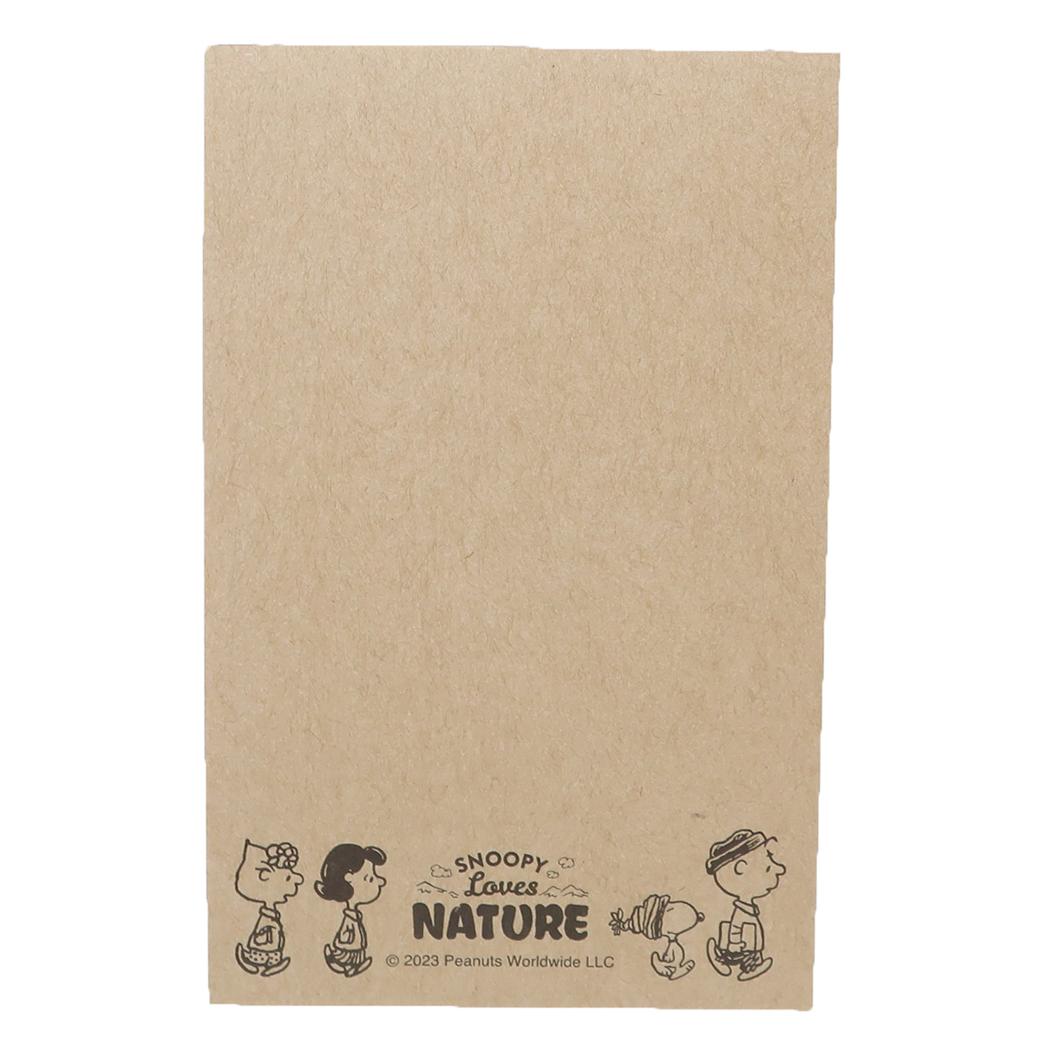 SNOOPY LOVES NATURE メモ メモ帳 スヌーピー ピンク ピーナッツ カミオジャパン かわいい メール便可