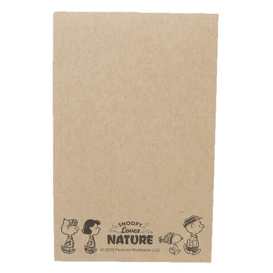 SNOOPY LOVES NATURE メモ メモ帳 スヌーピー ピンク ピーナッツ カミオジャパン かわいい メール便可