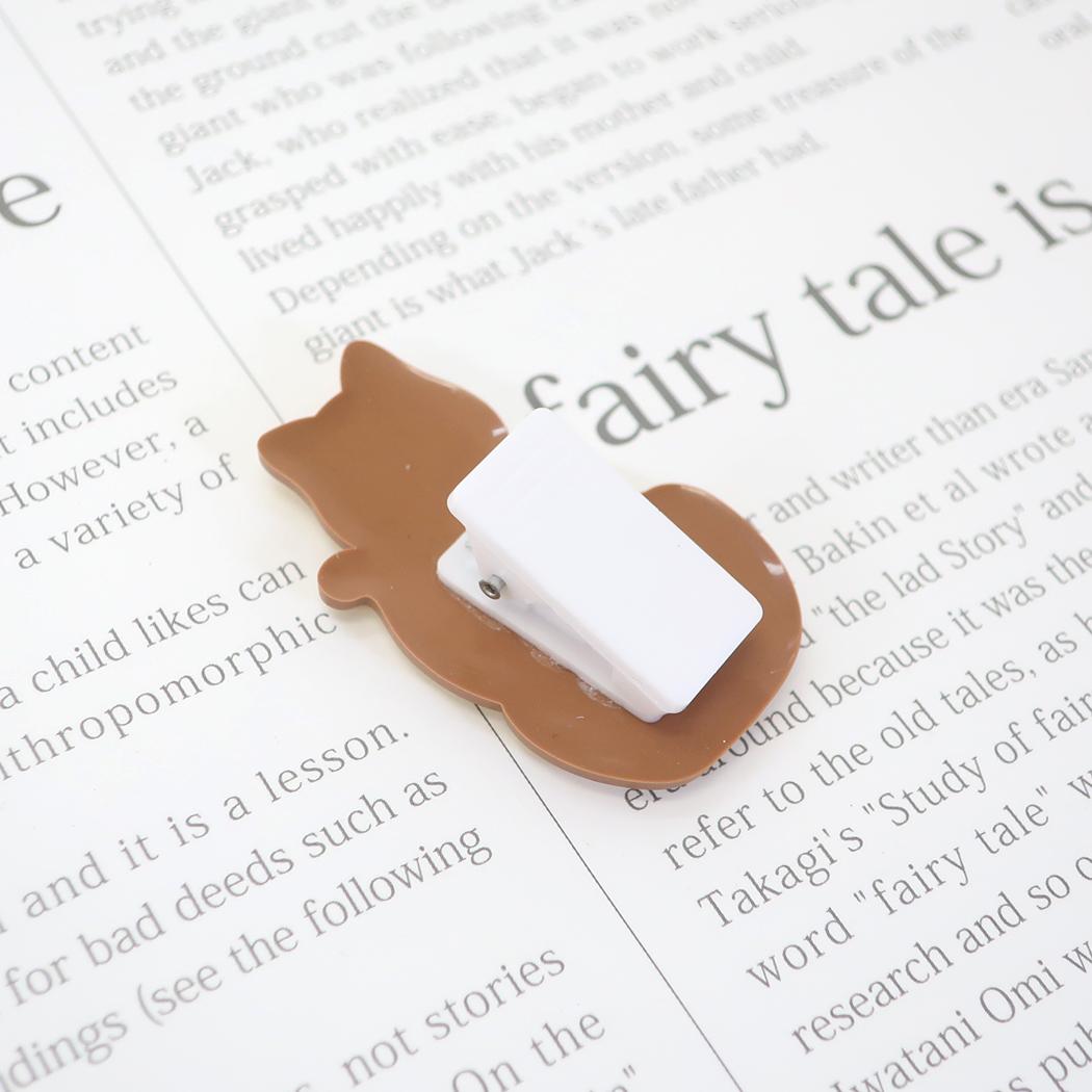 ラバークリップ クリップ NEKOnon 茶トラ ねこ カミオジャパン 事務用品 かわいい メール便可