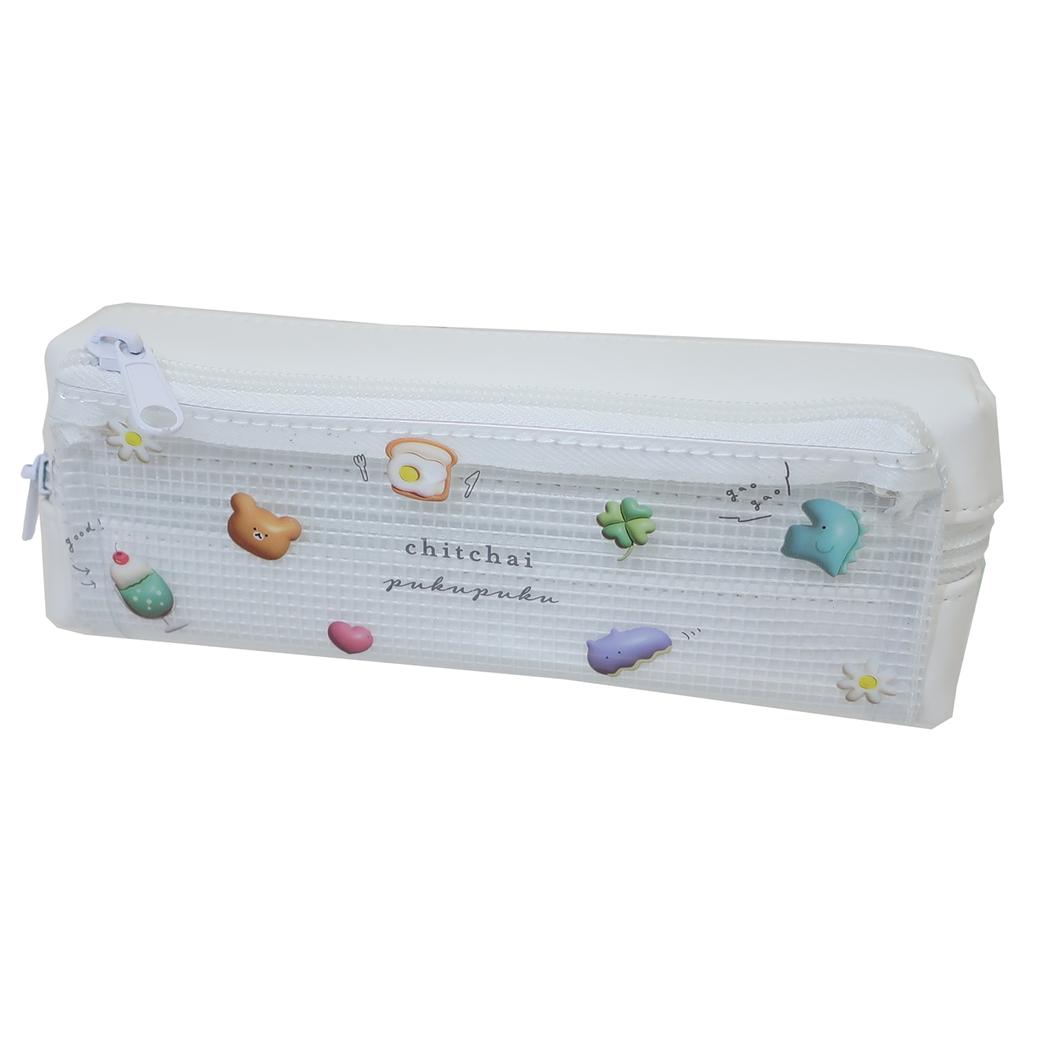 フラップ2ルームペンケース ペンポーチ CHITCHAI PUKUPUKU 新入学 カミオジャパン 筆箱 新学期準備文具 かわいい
