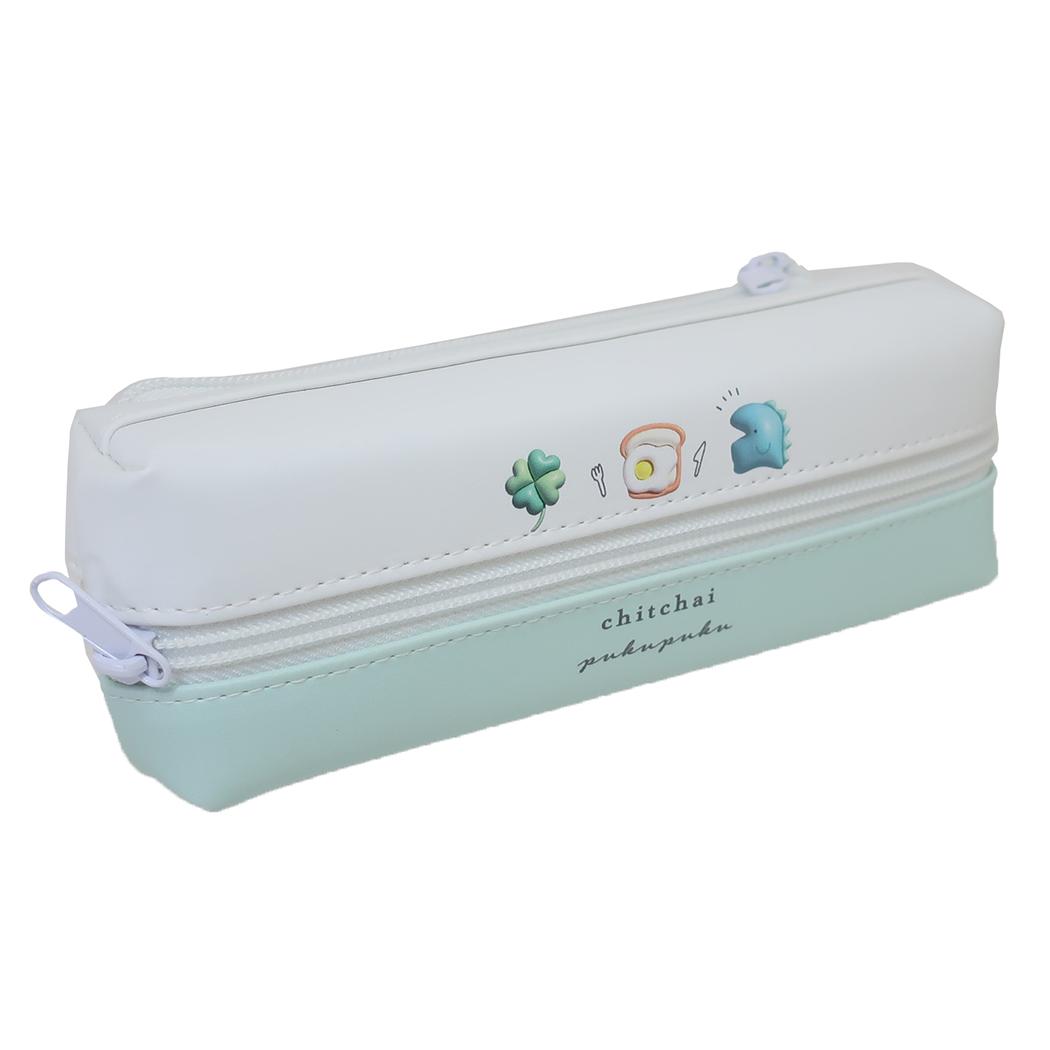 フラップ2ルームペンケース ペンポーチ CHITCHAI PUKUPUKU 新入学 カミオジャパン 筆箱 新学期準備文具 かわいい