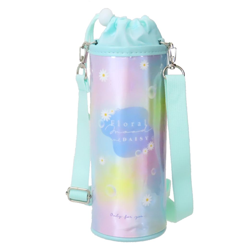 ショルダー付き保冷ボトルケース ペットボトルホルダー FLORAL MOOD カミオジャパン アウトドア水筒 かわいい