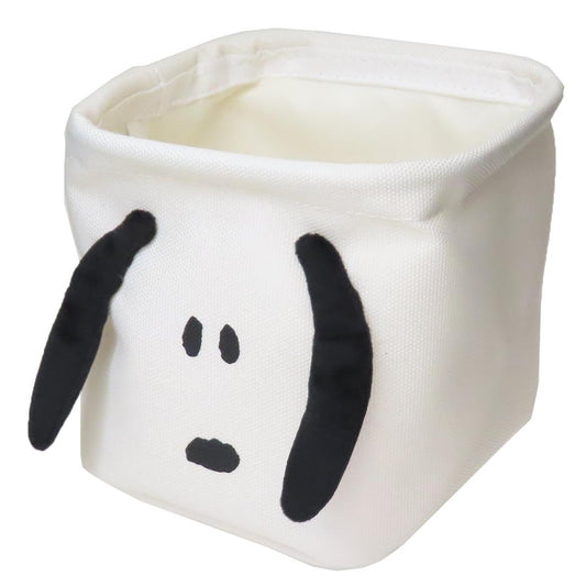 ソフトスクエアボックスS 卓上収納 スヌーピー FRONT SNOOPY ピーナッツ カミオジャパン 小物入れ