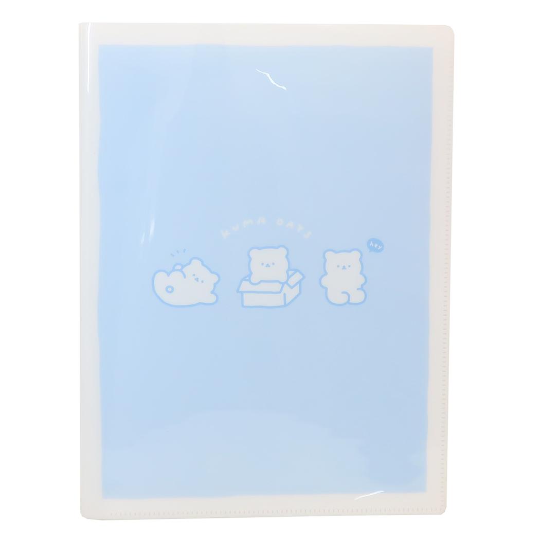 10ポケットクリアファイル A4 ポケットファイル COLOR DAYS KUMA DAYS カミオジャパン 新学期準備文具 かわいい
