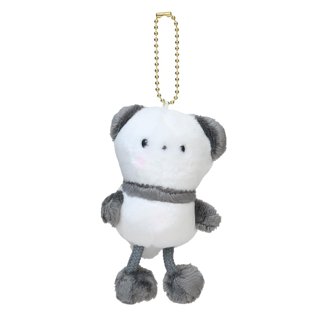 ぷらたんずキーホルダー マスコット ぱんだ パンダ カミオジャパン ボールチェーン ミニぬいぐるみ