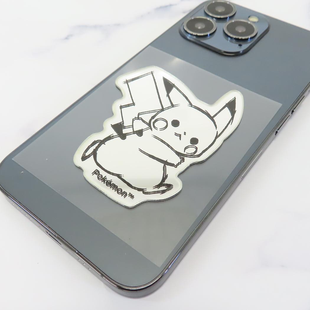 ミラーシール ダイカットシール ポケットモンスター ピカチュウ おさんぽ ポケモン カミオジャパン かわいい メール便可
