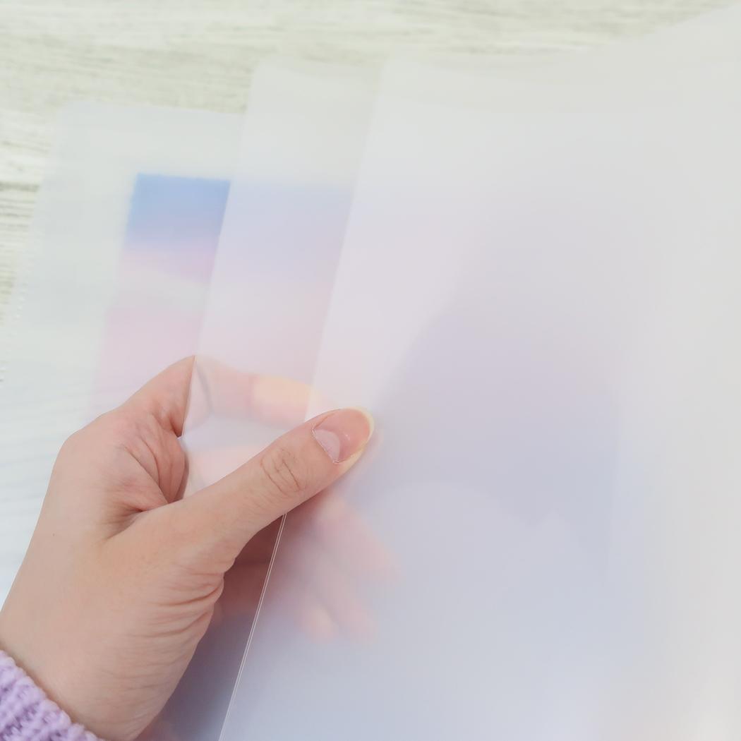 ハードハード6ポケットクリアファイル A4 ポケットファイル MELLOW SKY カミオジャパン 新学期準備文具 かわいい