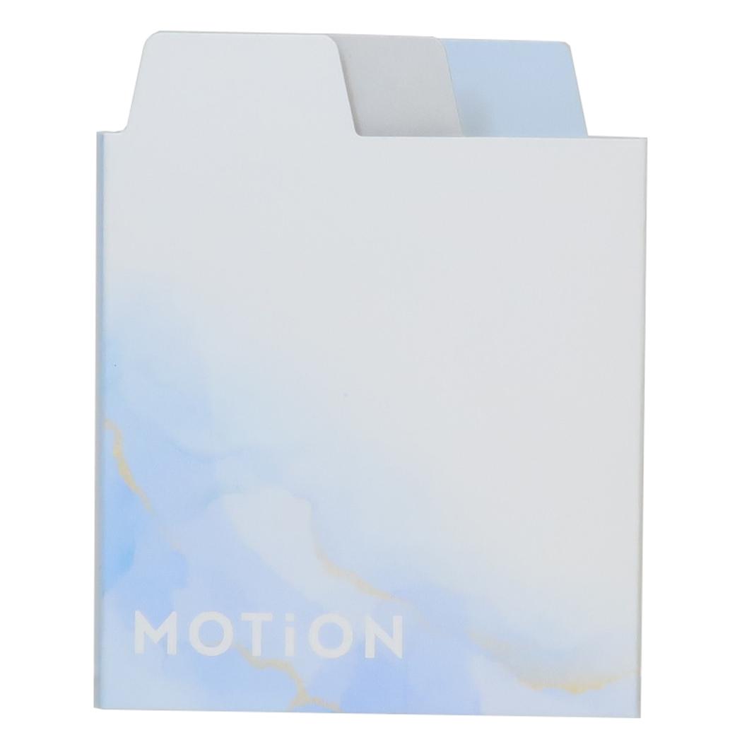 パタパタメモ メモ帳 MOTiON ブルー カミオジャパン 新学期準備文具 シンプル メール便可