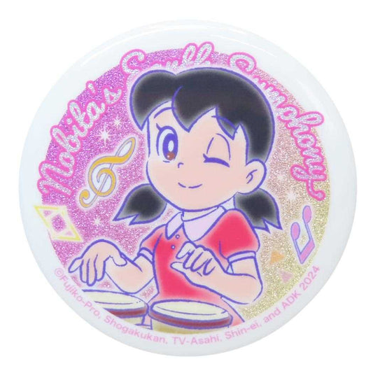 グリッター缶バッジ 缶バッジ ドラえもん 映画ドラえもん しずか 藤子F不二雄 カミオジャパン コレクション雑貨 アニメメール便可