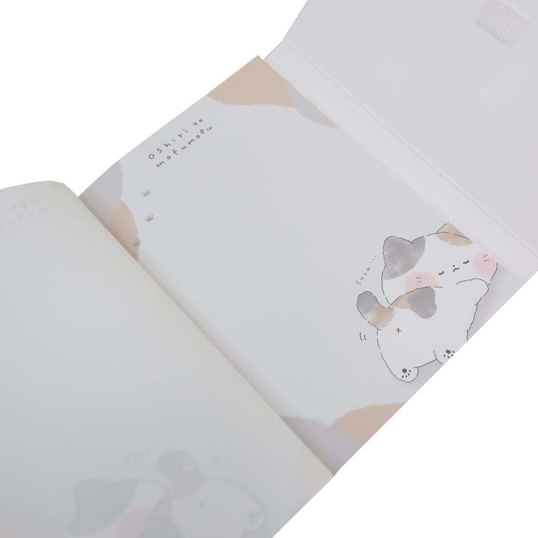 ダイカットカバー付きメモ メモ帳 モフモフ シバ カミオジャパン 新学期準備文具 かわいい メール便可