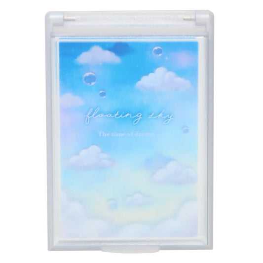 カードミラーS 手鏡 FLOATING SKY カミオジャパン コンパクトミラー かわいい メール便可