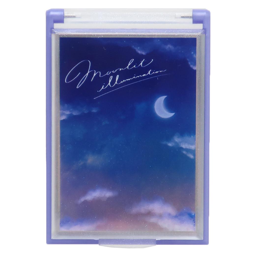 カードミラーS 手鏡 MOONLIT ILLUMINATION カミオジャパン コンパクトミラー かわいい メール便可