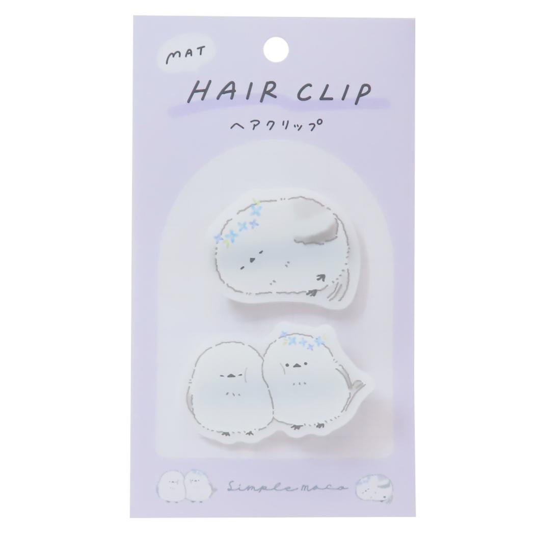 マットヘアクリップ ヘアアクセ SIMPLE MOCO カミオジャパン 前髪クリップ かわいい メール便可