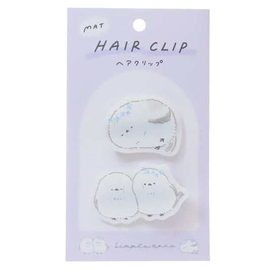 マットヘアクリップ ヘアアクセ SIMPLE MOCO カミオジャパン 前髪クリップ かわいい メール便可