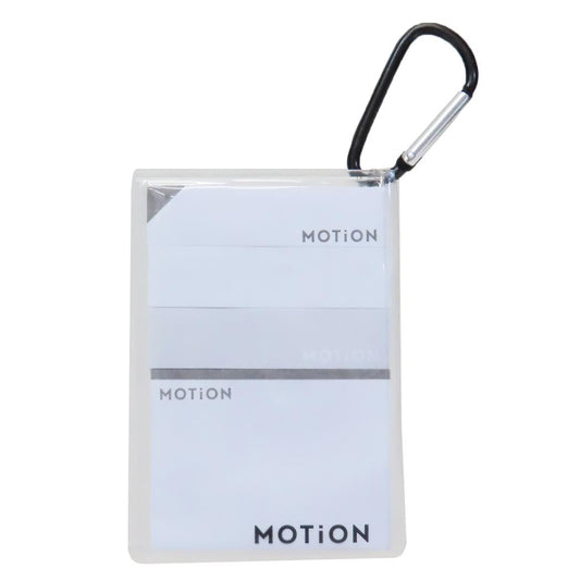 カラビナケース付きふせん 付箋 MOTION カミオジャパン 新学期準備文具 かわいい メール便可