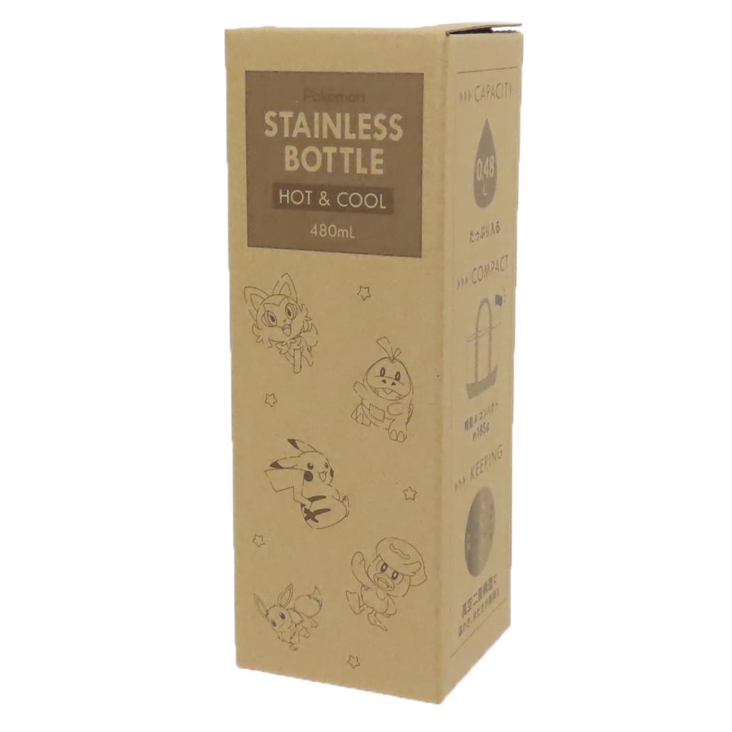 ステンレスボトル480ml 保温保冷水筒 ポケットモンスター カフェロゴ整列 ポケモン カミオジャパン プレゼント