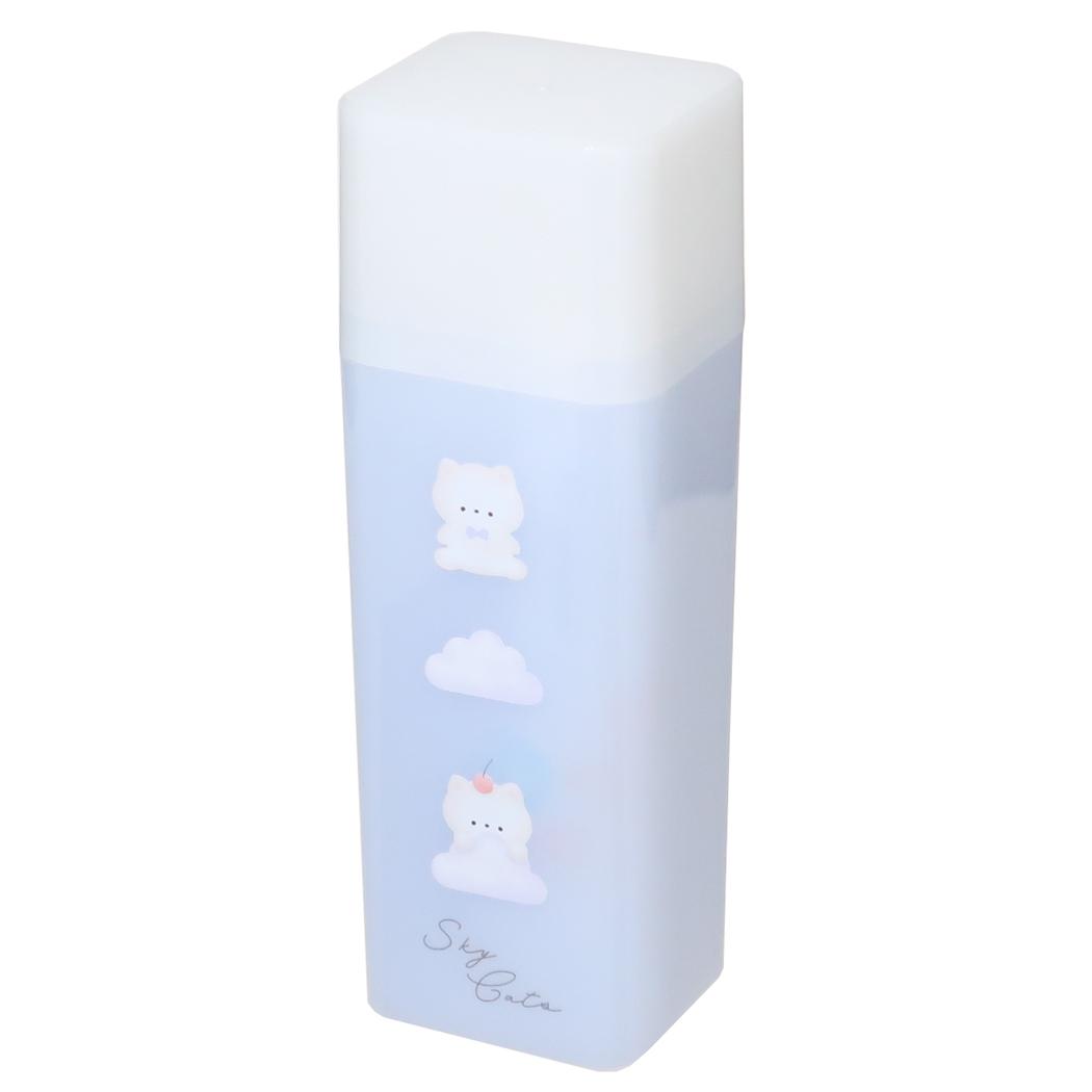 スクエアハミガキセット 歯磨きセット SKY CATS カミオジャパン はみがきセット コップ付き歯ブラシセット デンタルセット