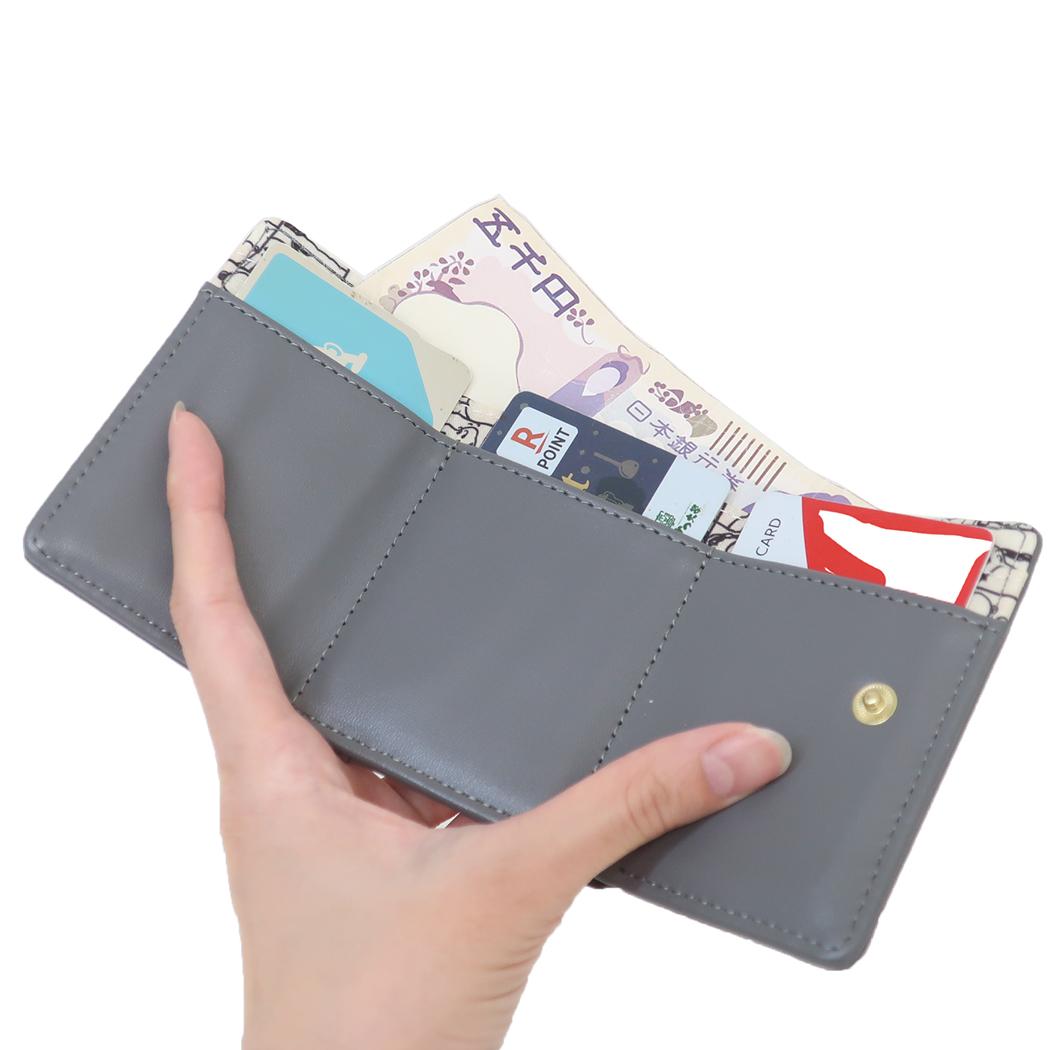 ミニ財布 ミニウォレット スヌーピー ブロックパターン ピーナッツ カミオジャパン コンパクト財布