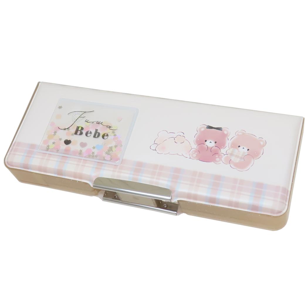コンパクト両面開きペンケース 筆箱 フワペペ 新入学 カミオジャパン 新学期準備文具 かわいい