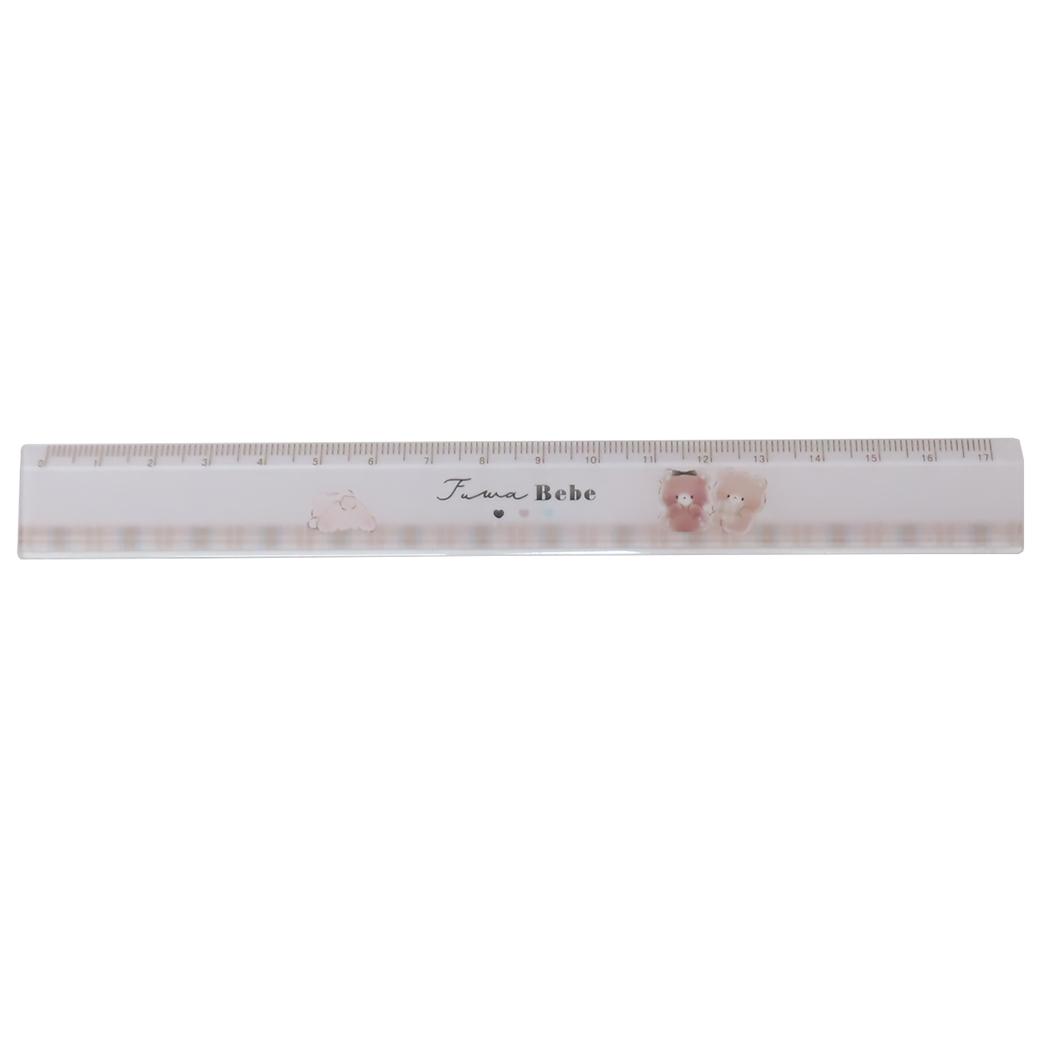 スリム17cm定規 ものさし フワペペ 新入学 カミオジャパン 新学期準備文具 かわいい メール便可