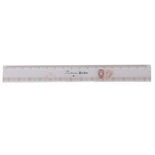 スリム17cm定規 ものさし フワペペ 新入学 カミオジャパン 新学期準備文具 かわいい メール便可