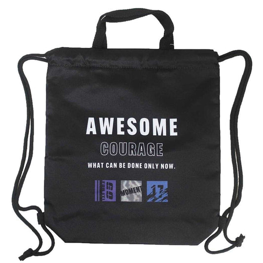 体操服バッグ ナップサック AWESOME COURAGE 新入学 カミオジャパン 新学期準備雑貨 女の子 男の子 メール便可