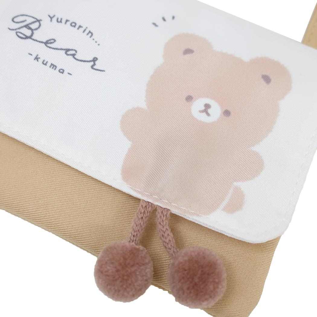 横長どこでもポッケ クリップポケット ゆらりんベア カミオジャパン キッズポシェット かわいい メール便可