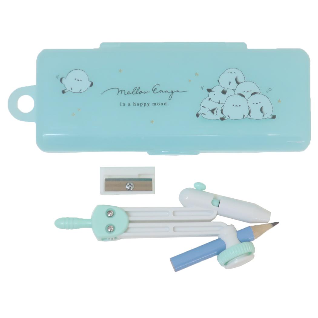 コンパス 製図用品 MELLOW ENAGA カミオジャパン 新学期準備文具 かわいい メール便可