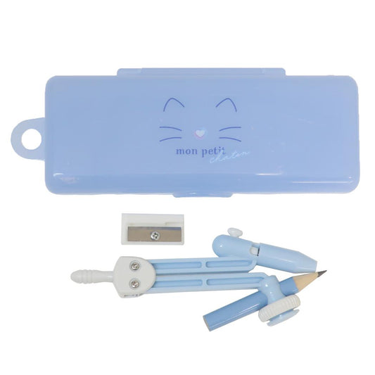 コンパス 製図用品 モンプチシャトン カミオジャパン 新学期準備文具 かわいい メール便可