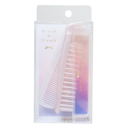 折りたたみブラシ＆コーム ヘアブラシ LIKECOSME ETOILE COSME カミオジャパン プレゼント かわいい 折りたたみくし メール便可