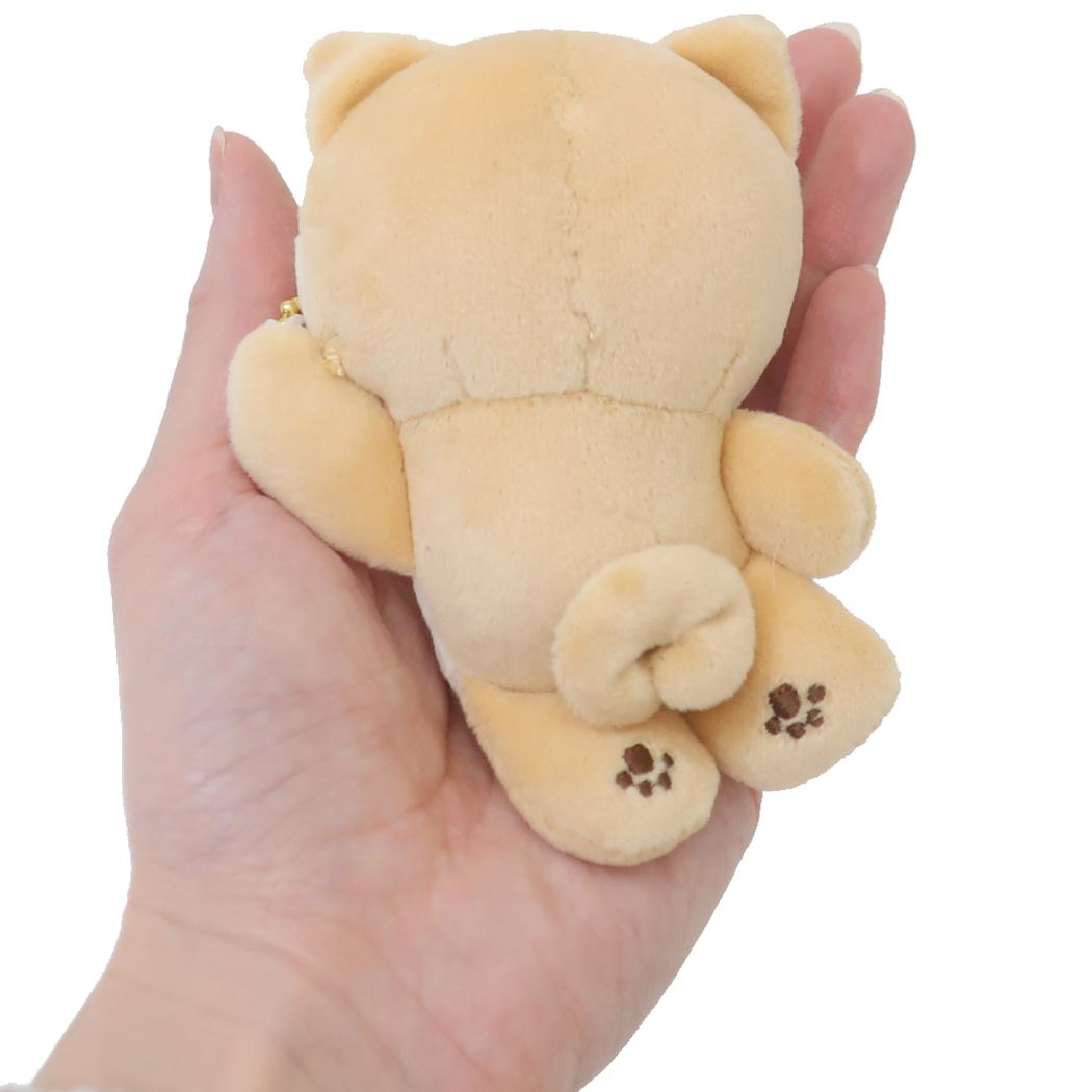 ぶらりんキーホルダー マスコット しば いぬ カミオジャパン ボールチェーン ミニぬいぐるみ