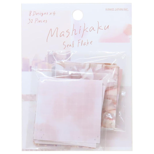MASHIKAKUシールフレーク フレークシール ベージュ カミオジャパン デコレーション 手帳デコ メール便可