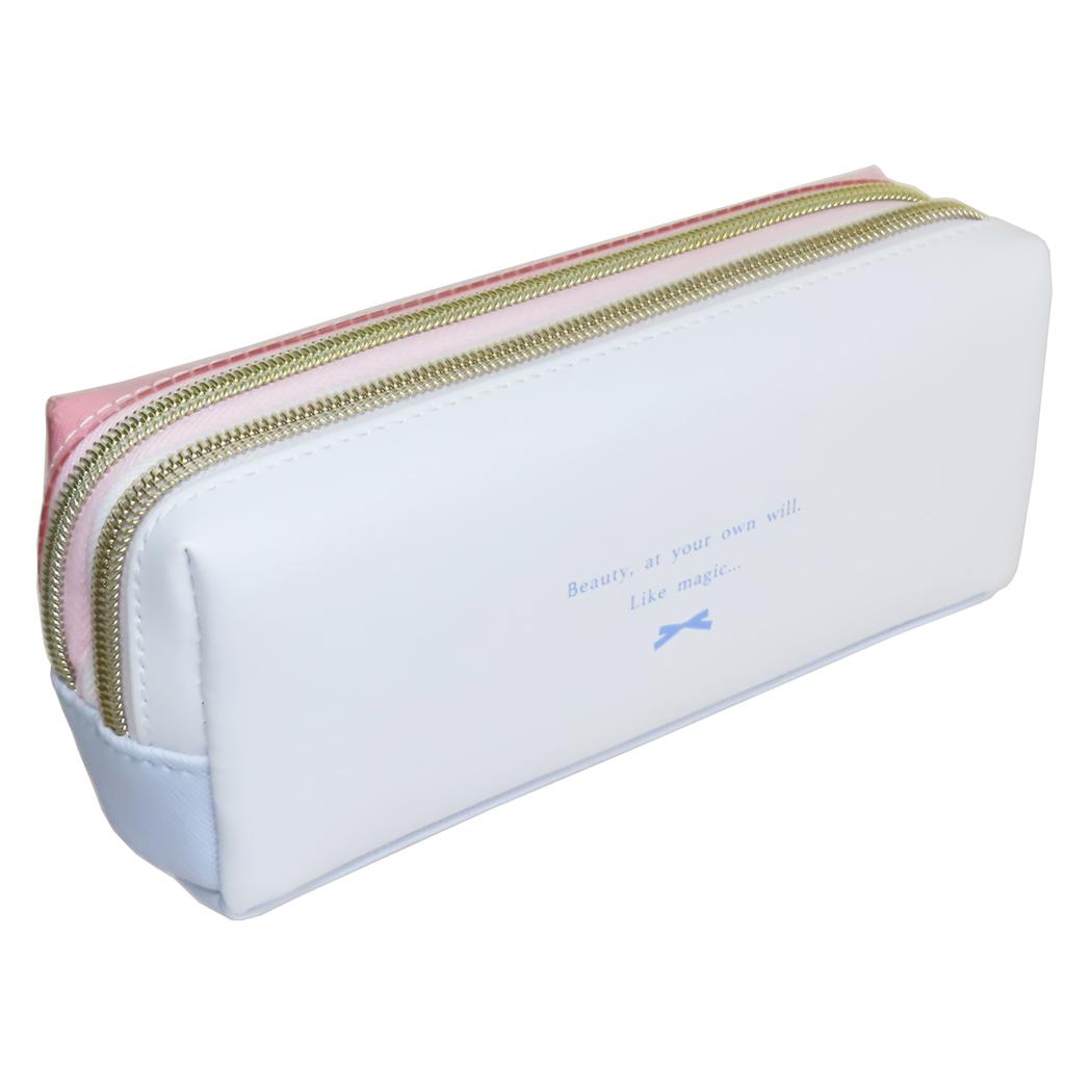 ツインファスナーペンケース ペンポーチ LIKECOSME ETOILE COSME カミオジャパン 新学期準備文具 筆箱 かわいい