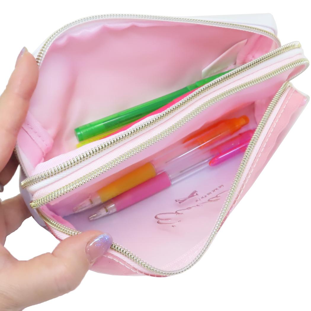 ツインファスナーペンケース ペンポーチ LIKECOSME ETOILE COSME カミオジャパン 新学期準備文具 筆箱 かわいい