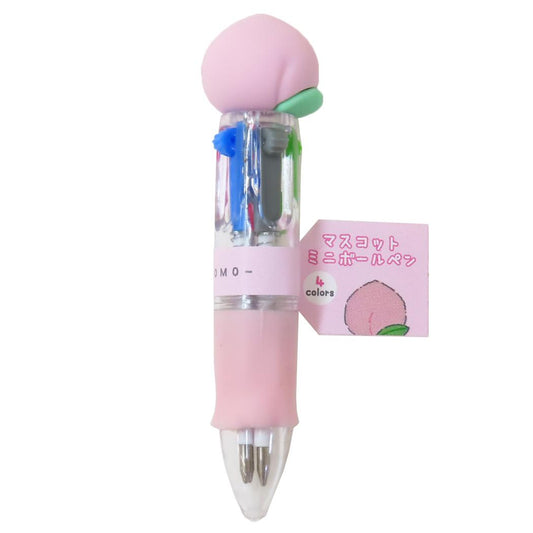 マスコットミニボールペン ボールペン もも カミオジャパン 新学期準備文具 かわいい メール便可