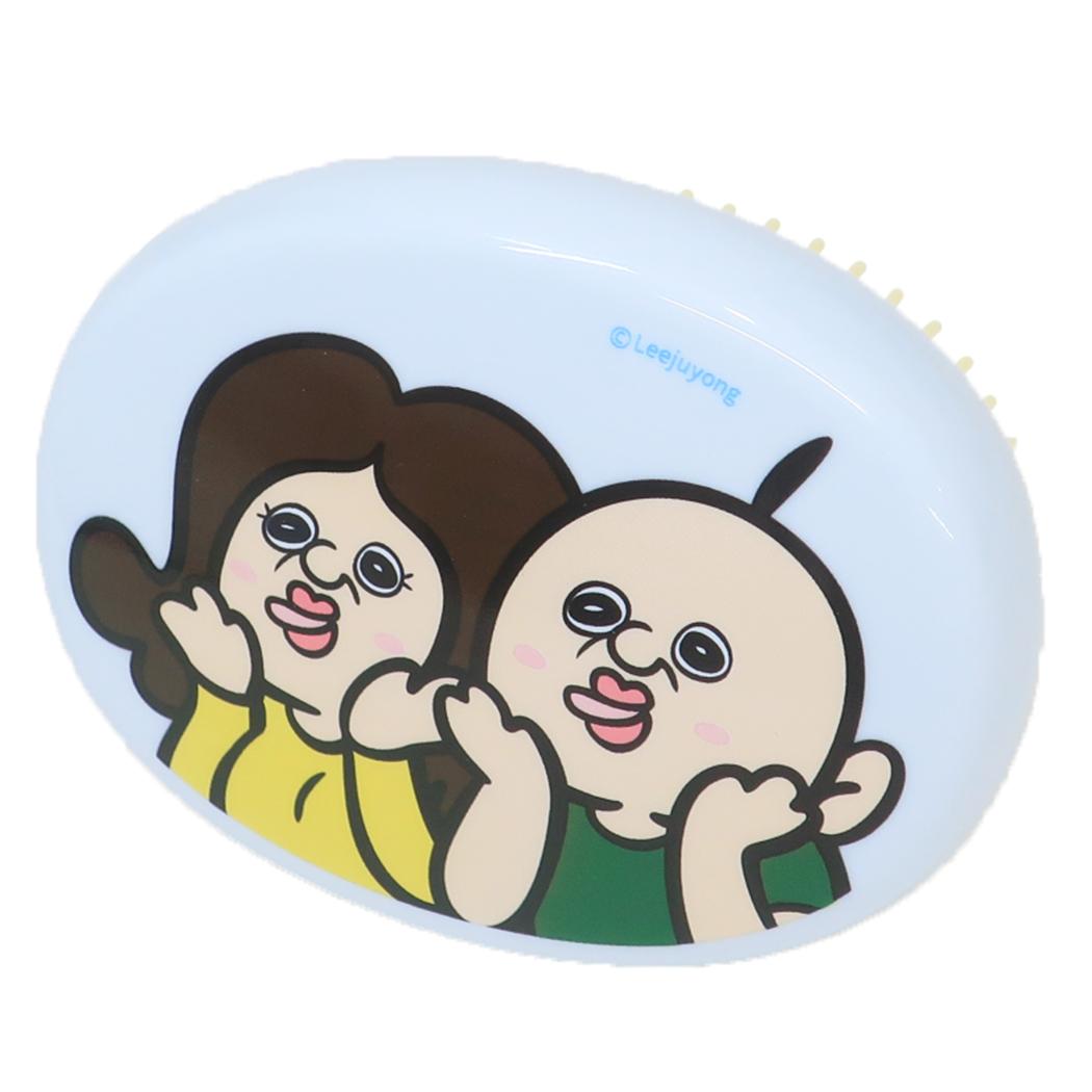 オーバルブラシ ヘアブラシ パンパンくんの日常 パンパンくん＆オクジ カミオジャパン かわいい