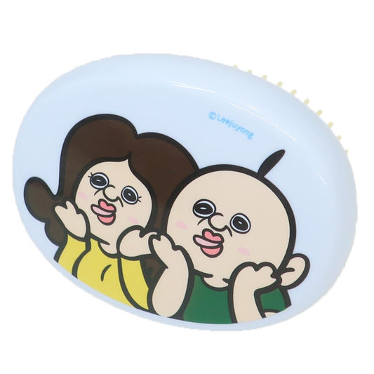 オーバルブラシ ヘアブラシ パンパンくんの日常 パンパンくん＆オクジ カミオジャパン かわいい
