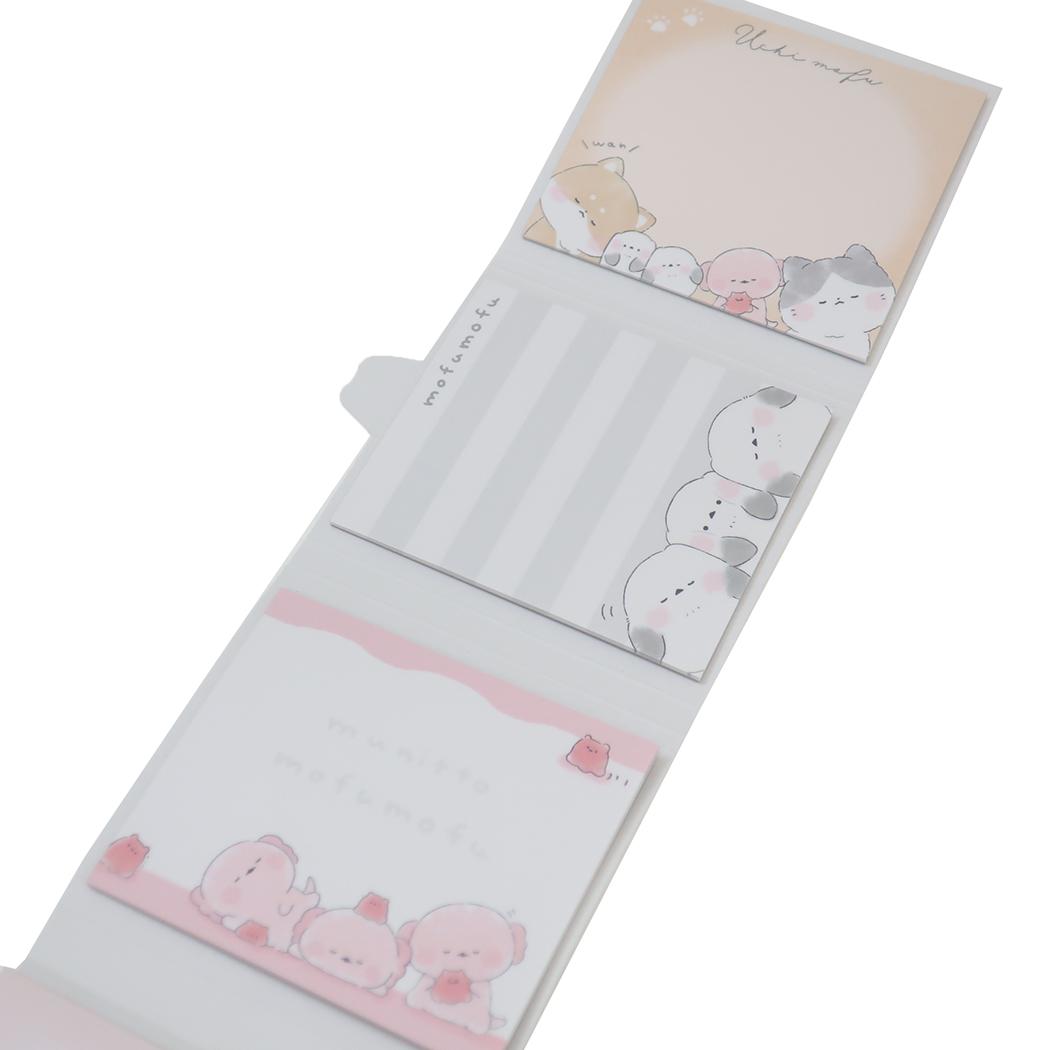 パタパタメモ メモ帳 ウチノモフモフ MIX カミオジャパン 新学期準備文具 かわいい メール便可