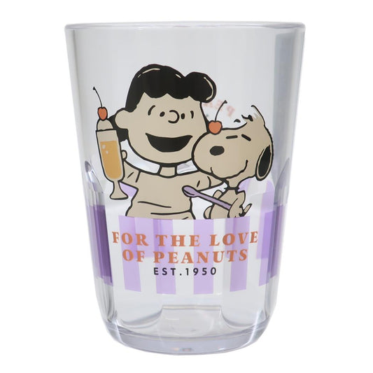 クリアタンブラー370ml プラカップ スヌーピー YUMMY FUN FUN LUCY ピーナッツ カミオジャパン プラコップ