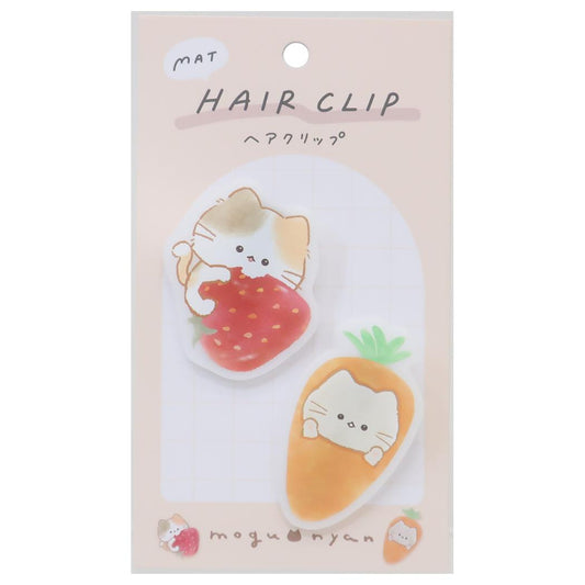 マットヘアクリップ ヘアアクセ もぐにゃん カミオジャパン ヘアークリップ かわいい メール便可
