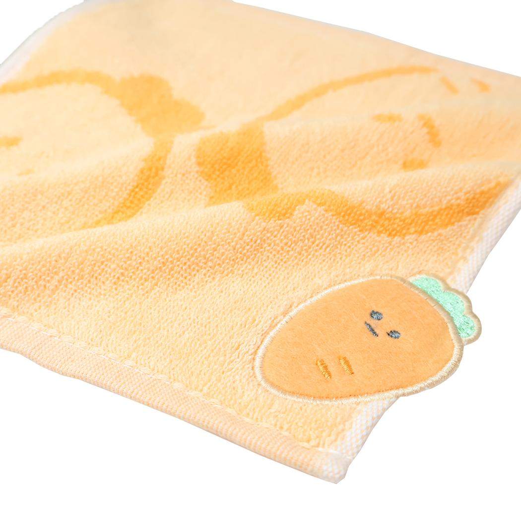ジャガードミニタオル ハンドタオル にんじん カミオジャパン ハンカチタオル 汗拭きタオル かわいい メール便可